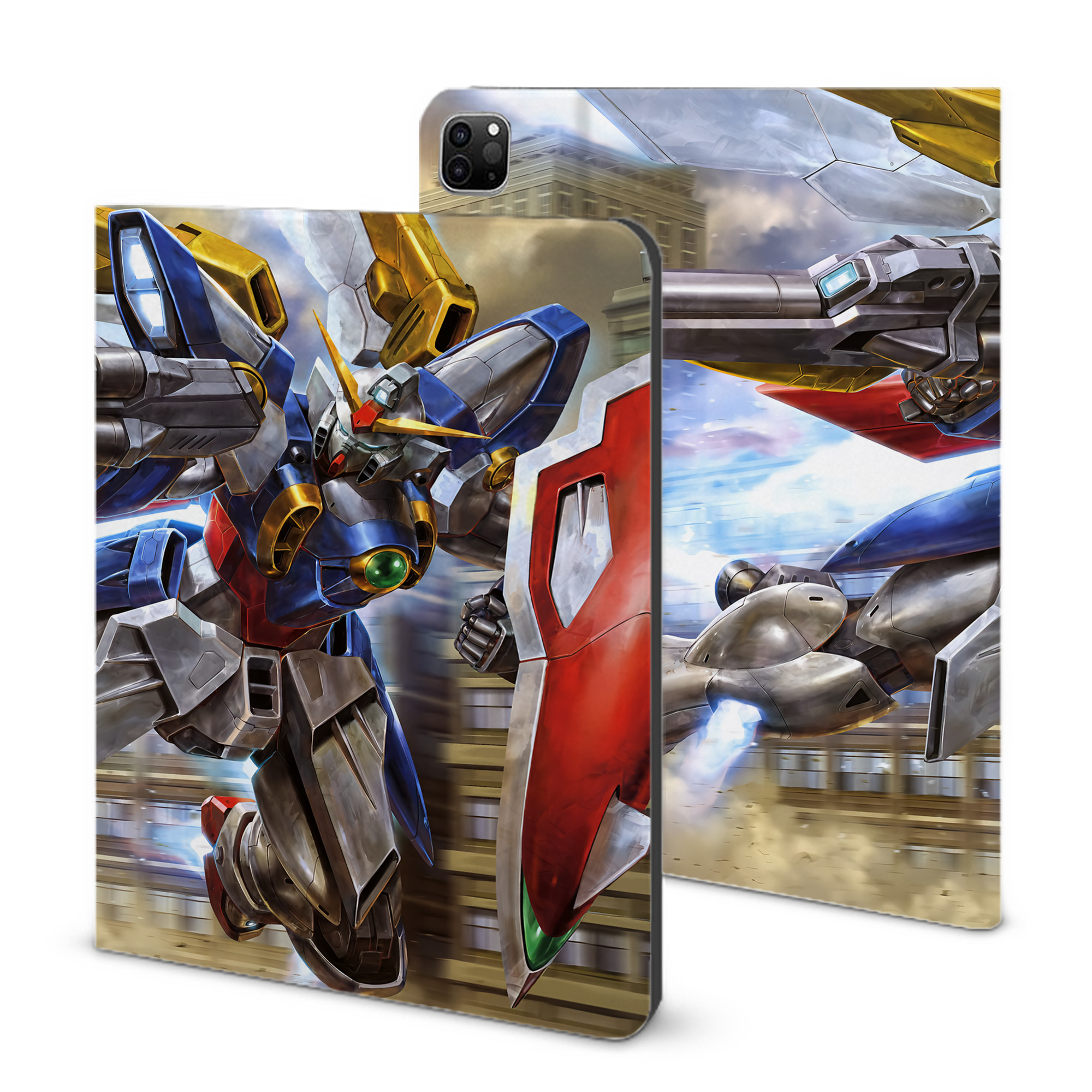 （画像用） 機動戦士ガンダム Mobile Suit Gundam IPad ケース ブック型 PUレザー TPU 耐衝撃 軽量 薄型 ペン収納なし 全面保護 IPad 各モデル対応